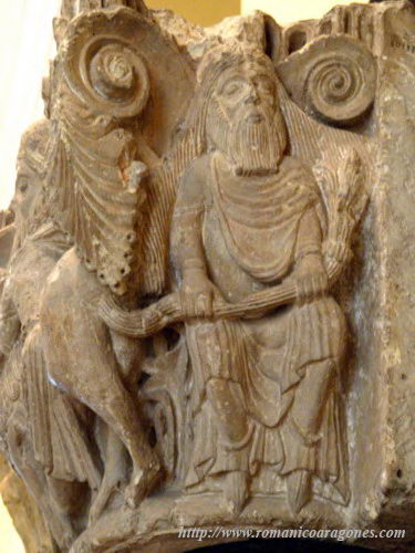 PERSONAJE SUJETANDO EL RABO DEL LEÓN